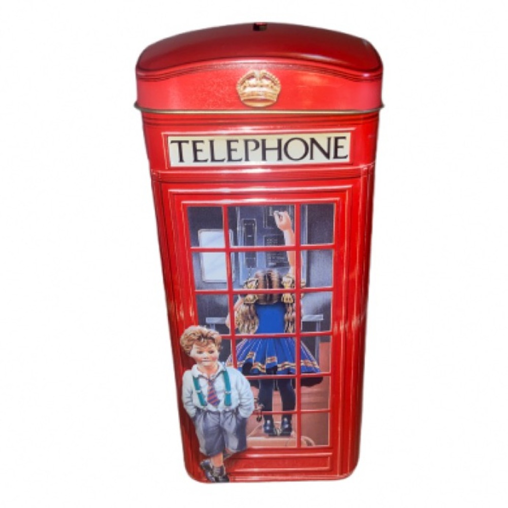Churchill's Telephone Kiosk Money Box Piggy Bank excellent condition